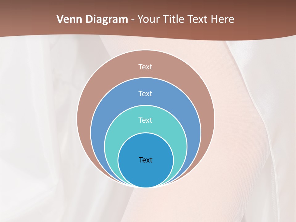 Romance Bride Textile PowerPoint Template