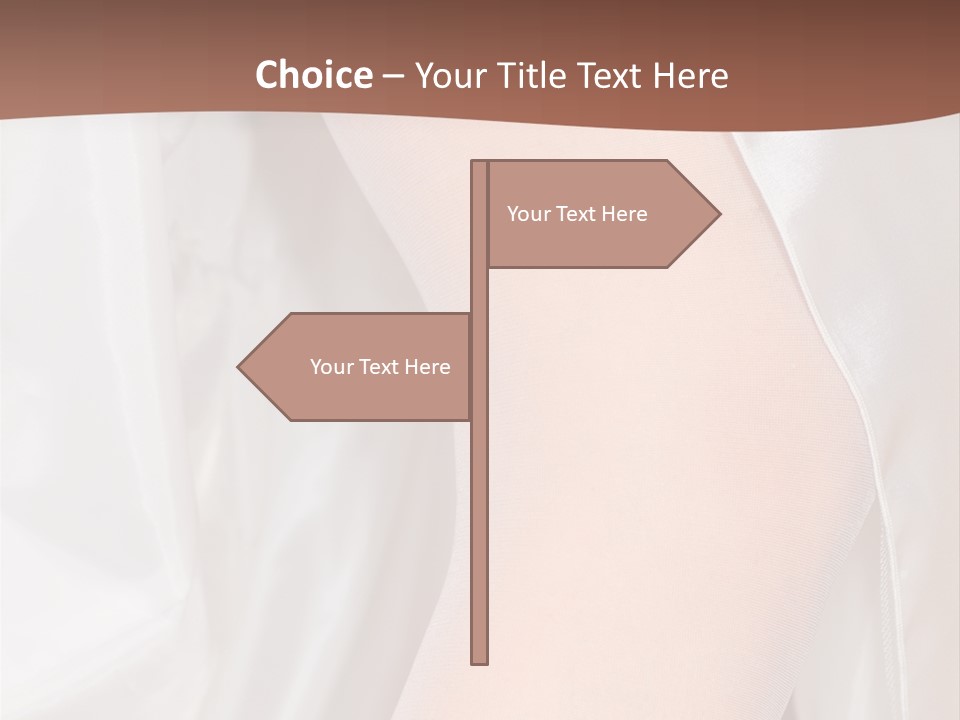 Romance Bride Textile PowerPoint Template