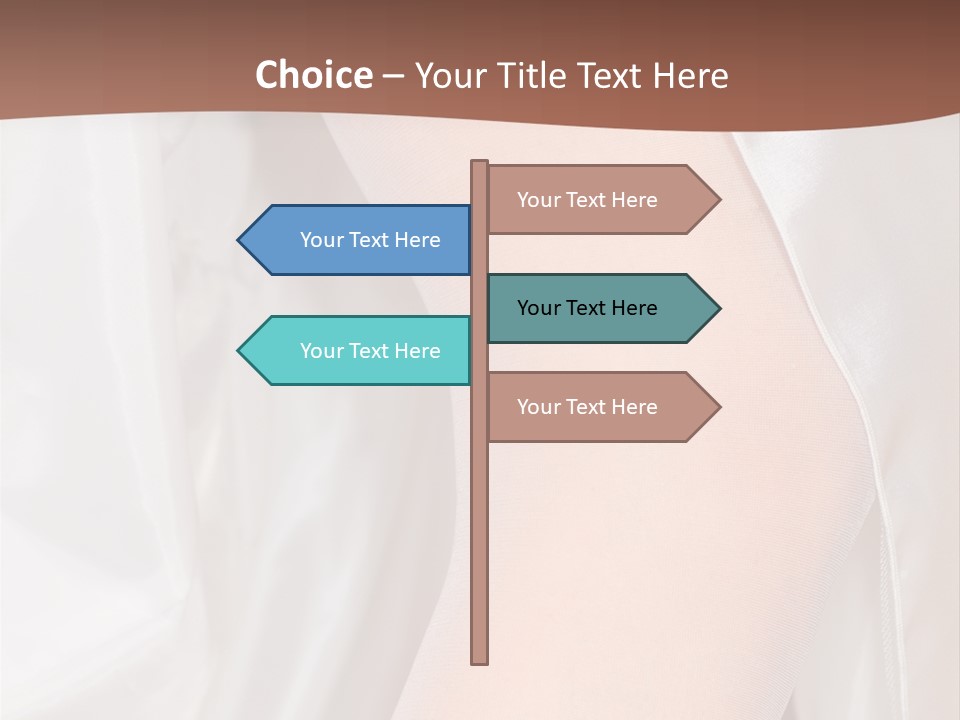 Romance Bride Textile PowerPoint Template