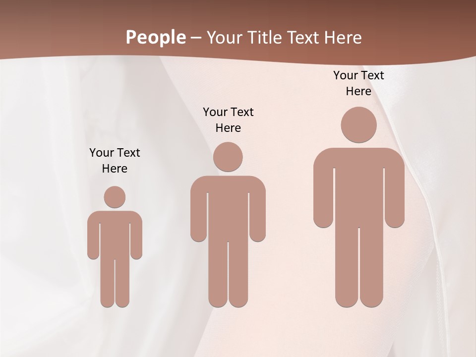 Romance Bride Textile PowerPoint Template