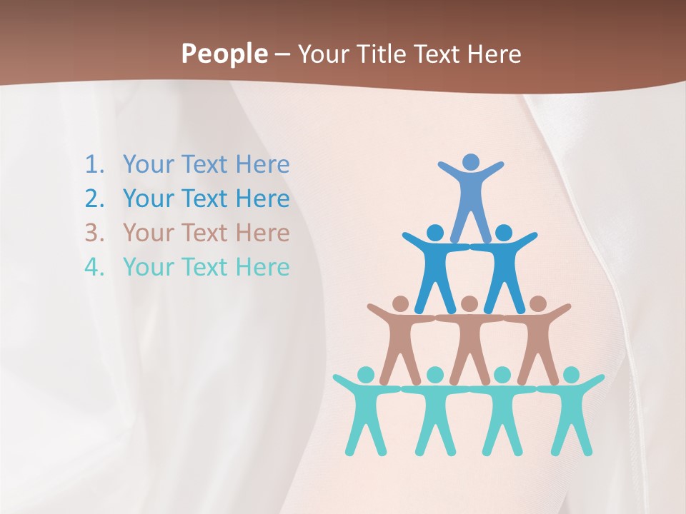 Romance Bride Textile PowerPoint Template