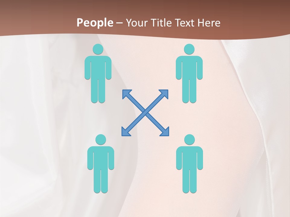 Romance Bride Textile PowerPoint Template