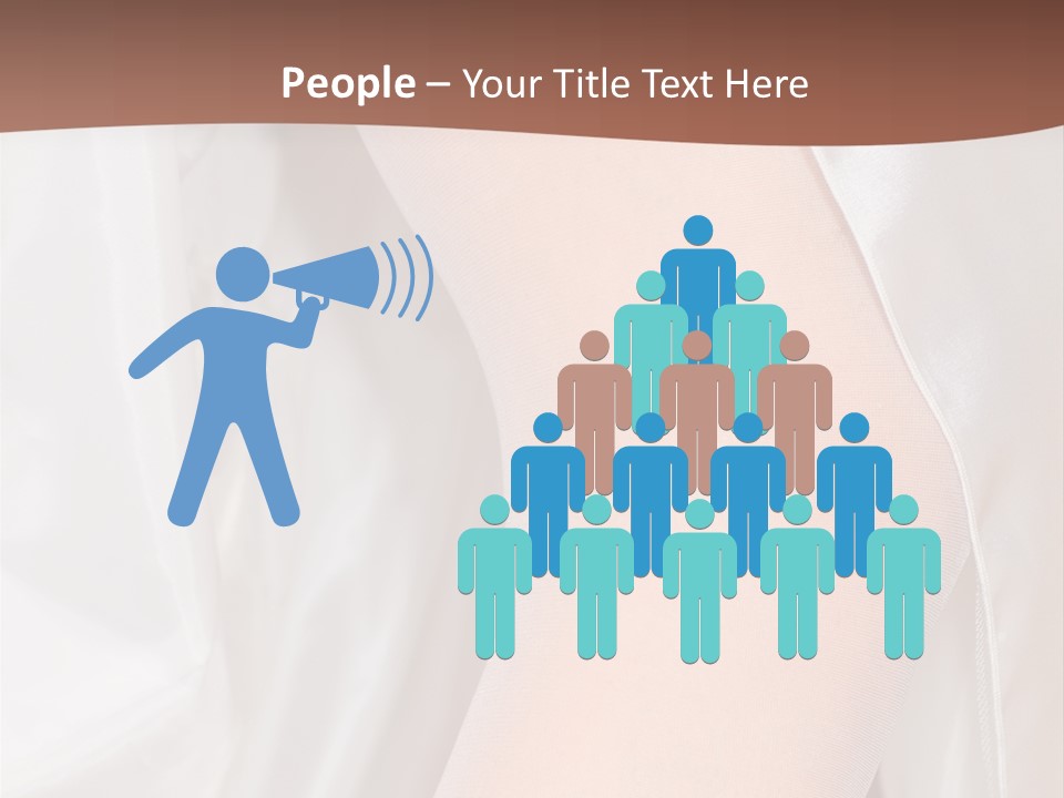 Romance Bride Textile PowerPoint Template