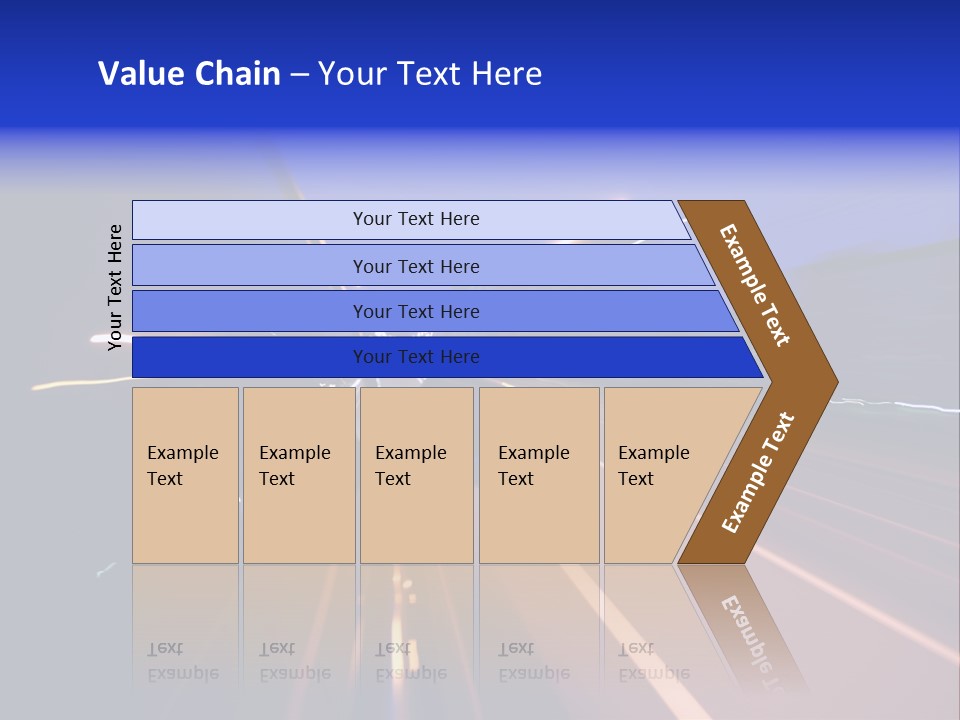 Street Automobile Glow PowerPoint Template