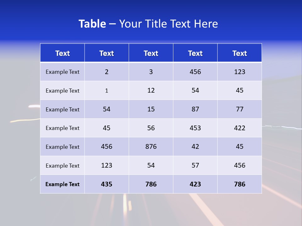 Street Automobile Glow PowerPoint Template