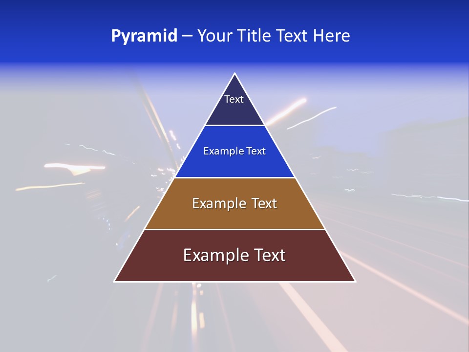 Street Automobile Glow PowerPoint Template