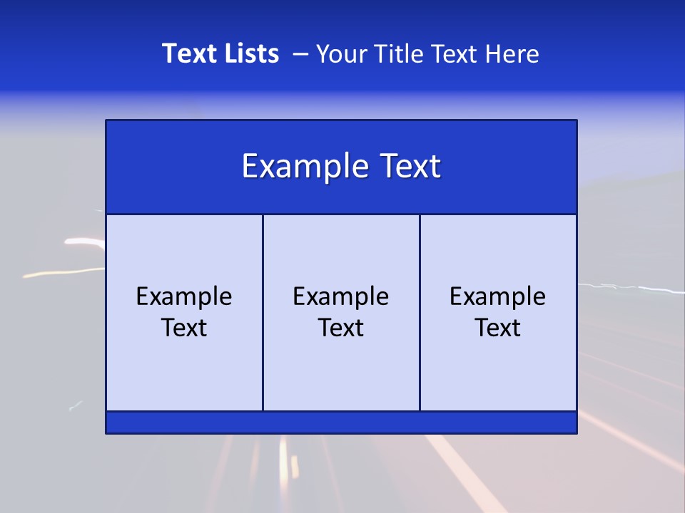 Street Automobile Glow PowerPoint Template