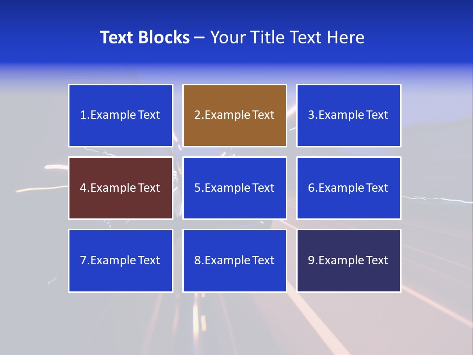 Street Automobile Glow PowerPoint Template