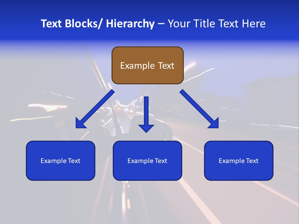 Street Automobile Glow PowerPoint Template