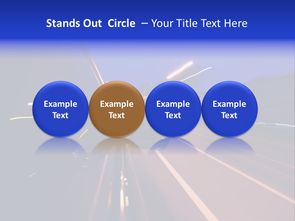 Street Automobile Glow PowerPoint Template