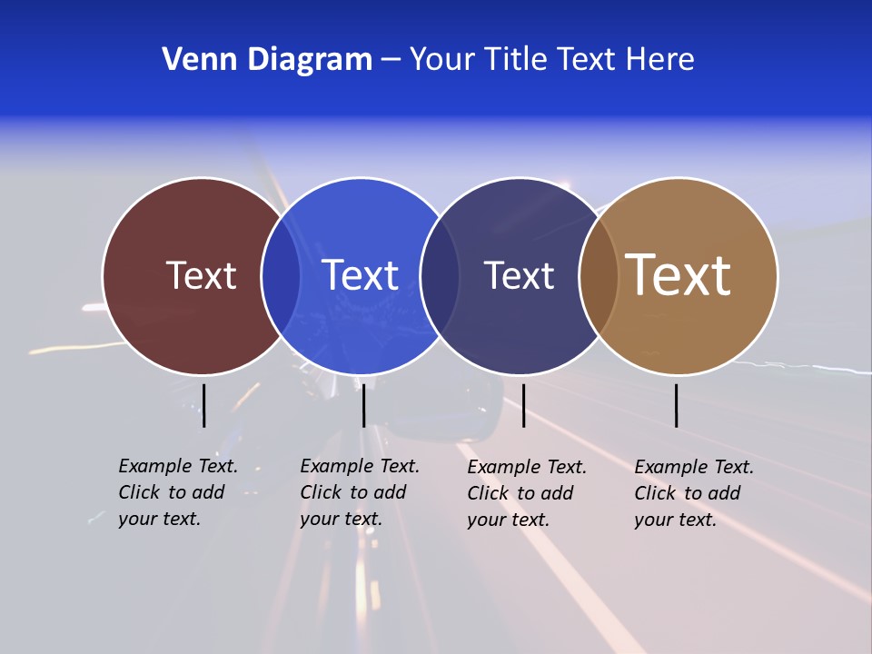 Street Automobile Glow PowerPoint Template