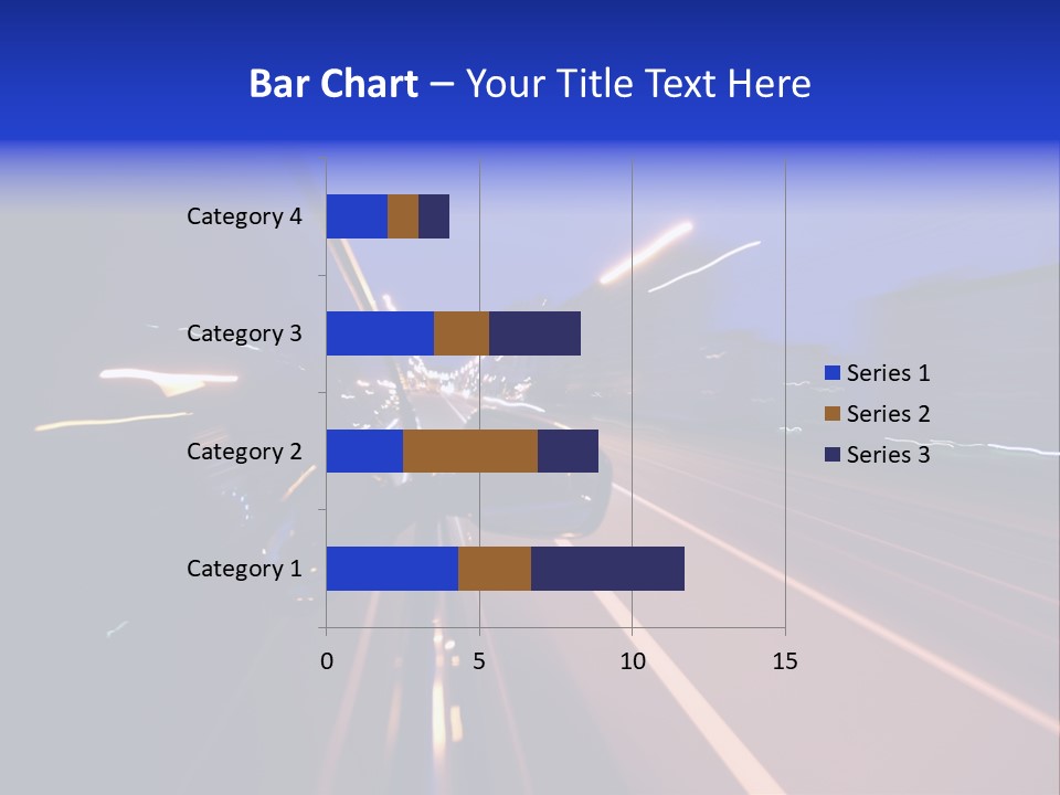 Street Automobile Glow PowerPoint Template