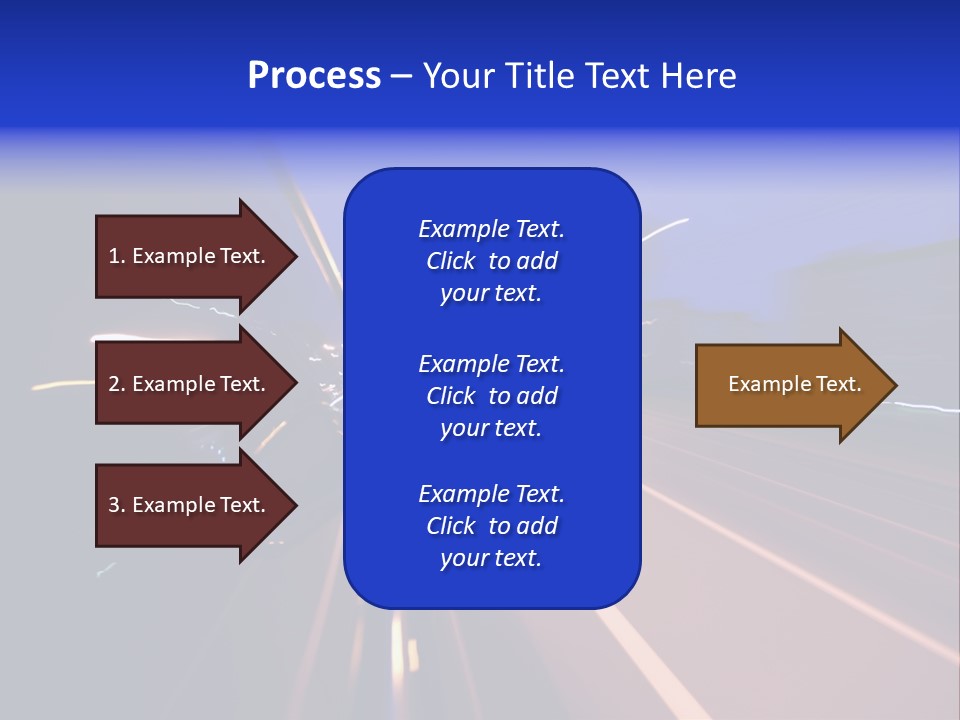Street Automobile Glow PowerPoint Template