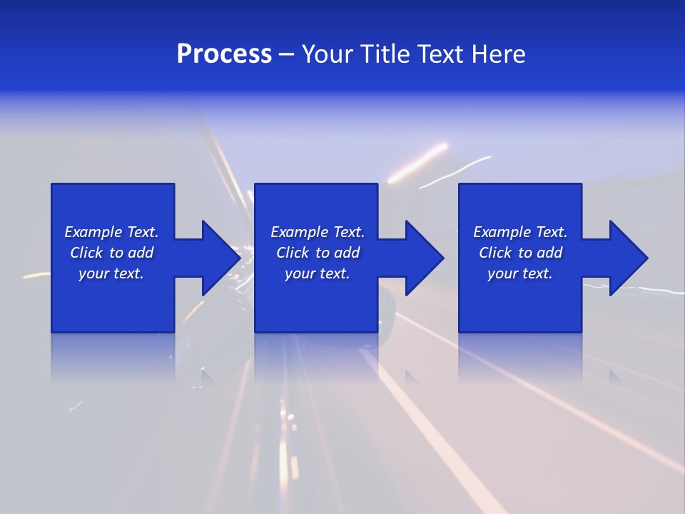 Street Automobile Glow PowerPoint Template