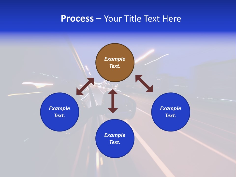 Street Automobile Glow PowerPoint Template