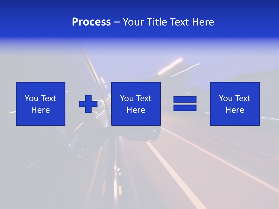 Street Automobile Glow PowerPoint Template