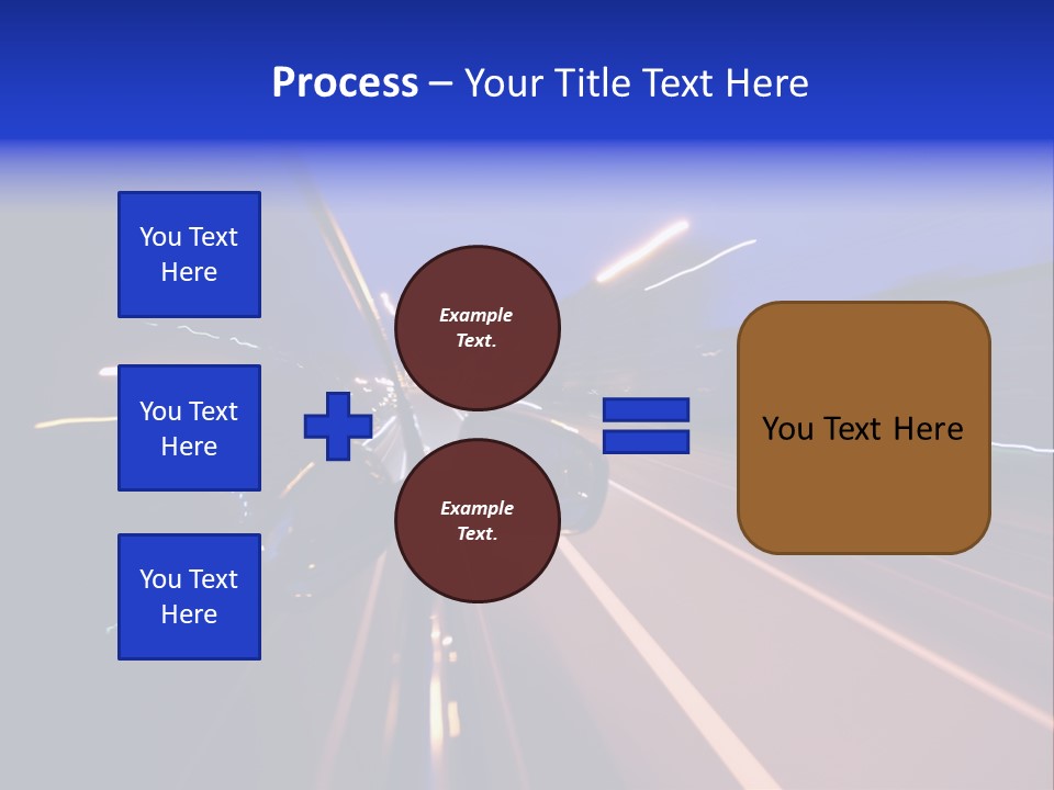 Street Automobile Glow PowerPoint Template