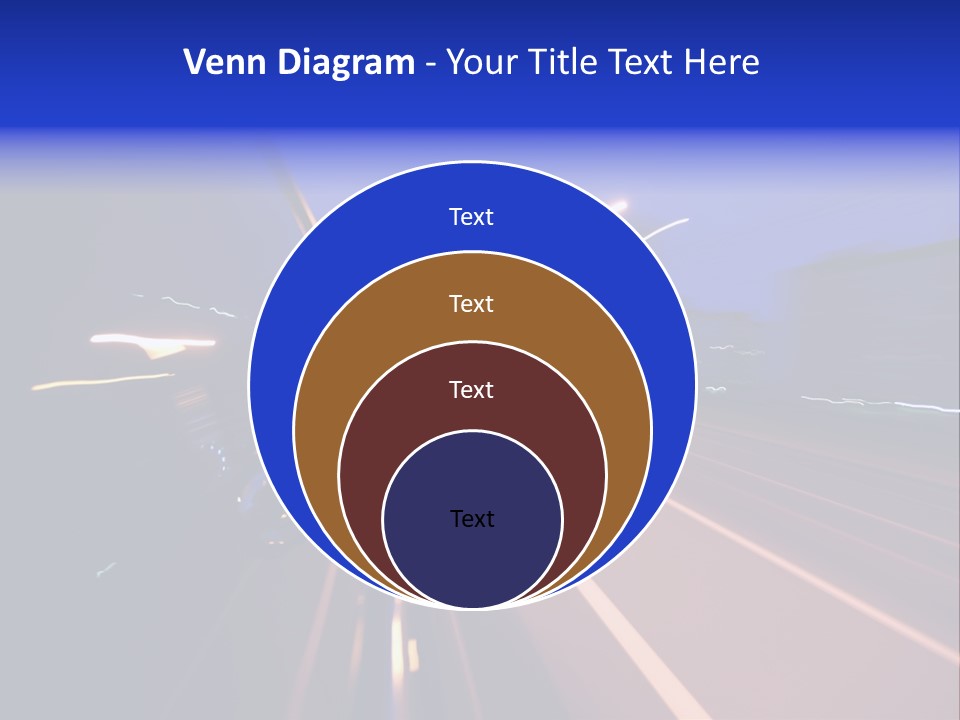 Street Automobile Glow PowerPoint Template