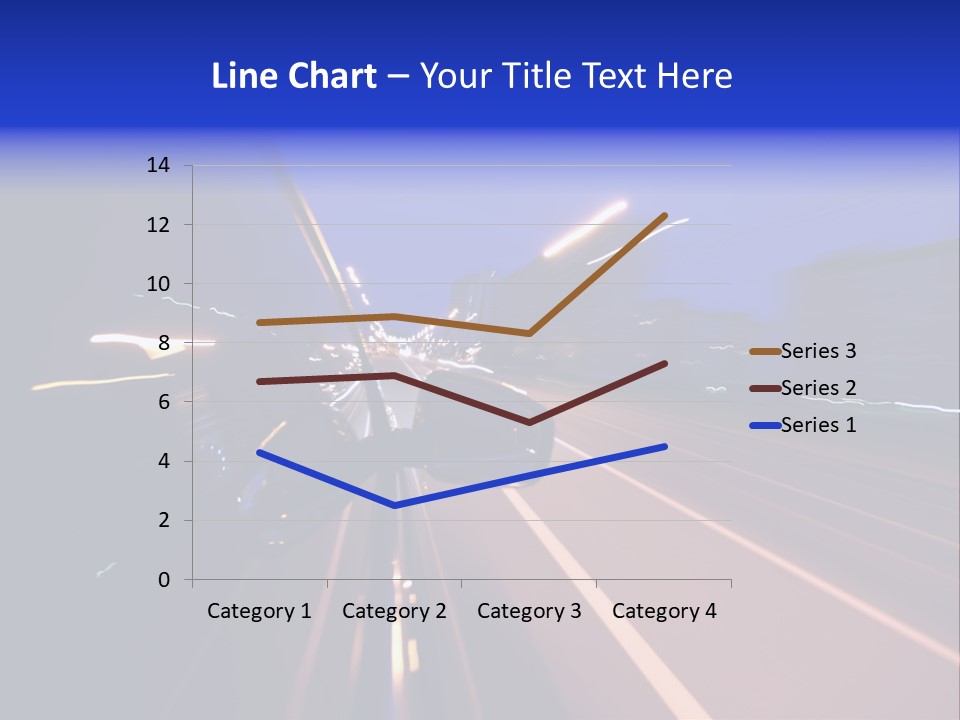 Street Automobile Glow PowerPoint Template