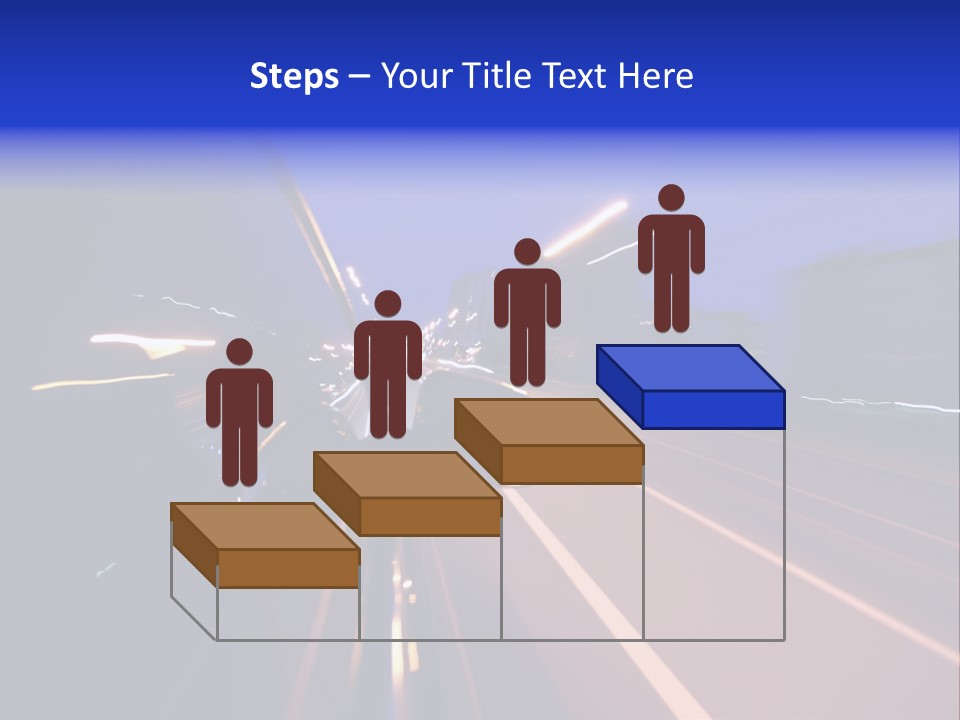 Street Automobile Glow PowerPoint Template