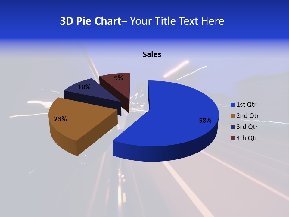 Street Automobile Glow PowerPoint Template