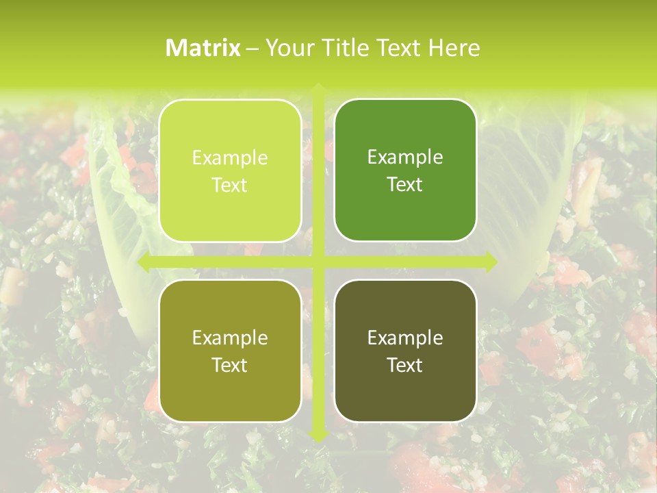 Lebanese Vegetables Tomato PowerPoint Template