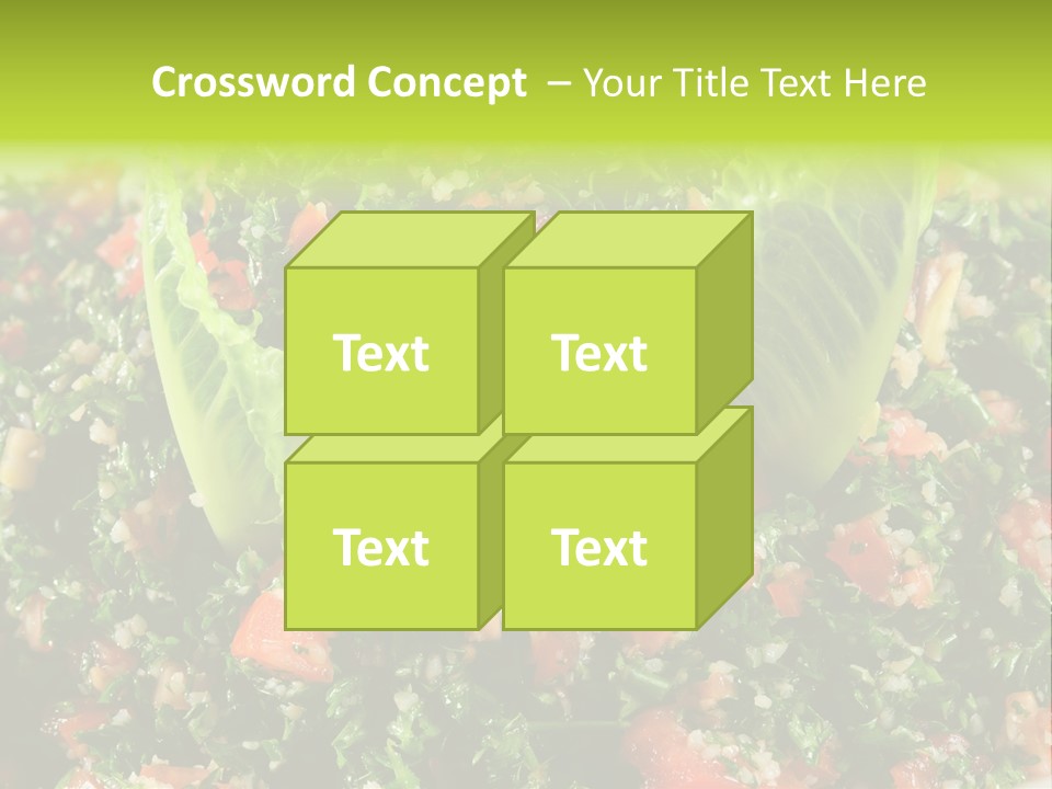 Lebanese Vegetables Tomato PowerPoint Template