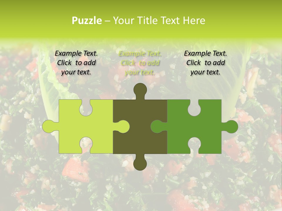 Lebanese Vegetables Tomato PowerPoint Template