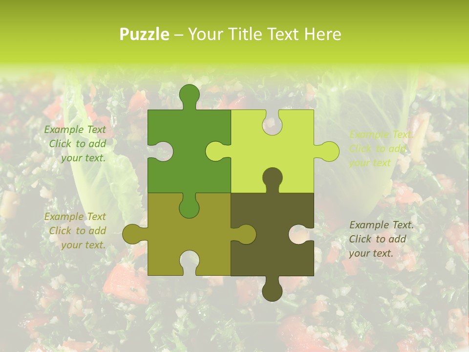 Lebanese Vegetables Tomato PowerPoint Template