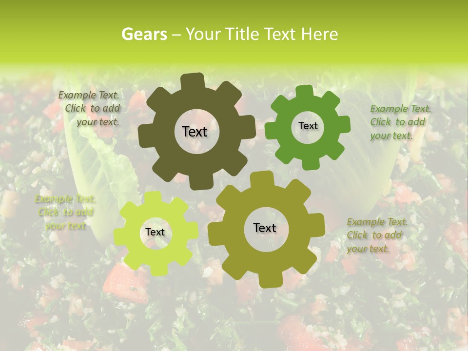 Lebanese Vegetables Tomato PowerPoint Template