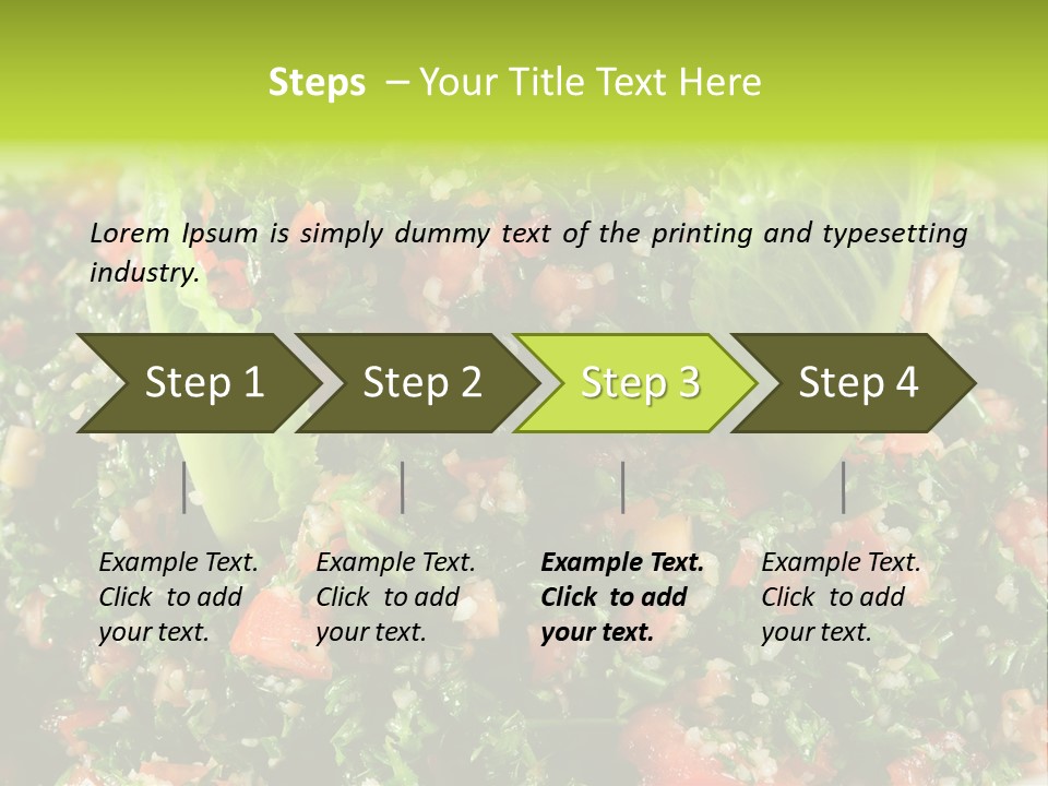 Lebanese Vegetables Tomato PowerPoint Template