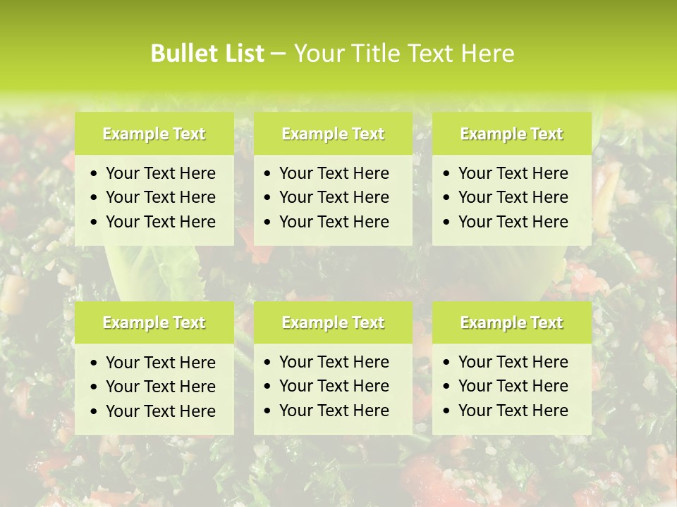 Lebanese Vegetables Tomato PowerPoint Template