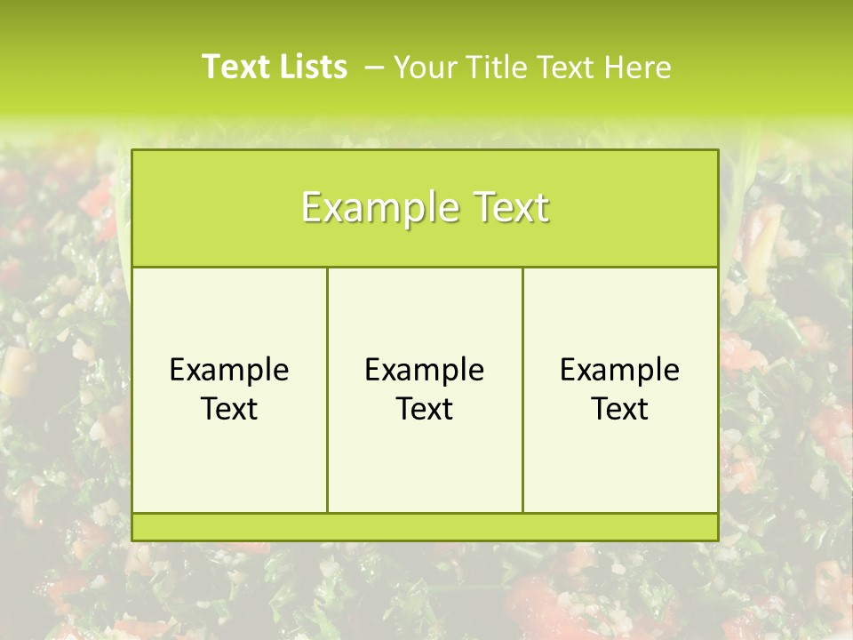 Lebanese Vegetables Tomato PowerPoint Template