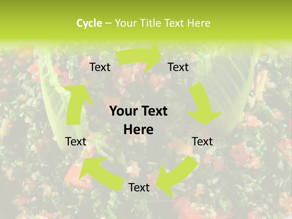 Lebanese Vegetables Tomato PowerPoint Template