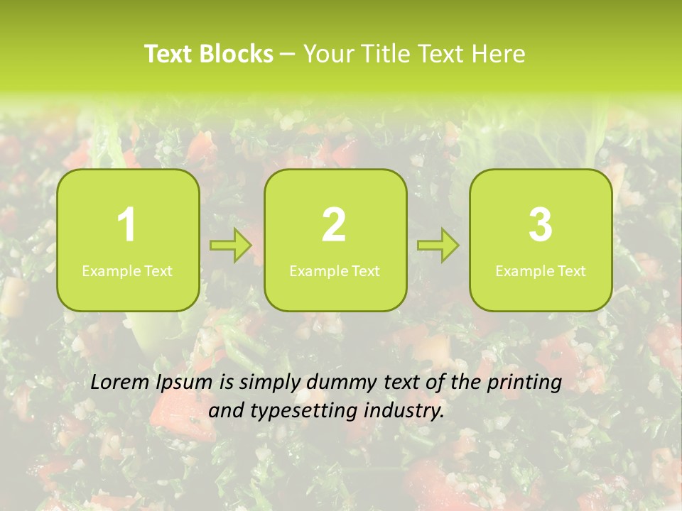 Lebanese Vegetables Tomato PowerPoint Template