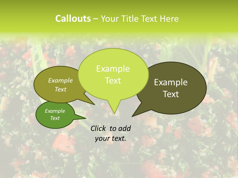 Lebanese Vegetables Tomato PowerPoint Template