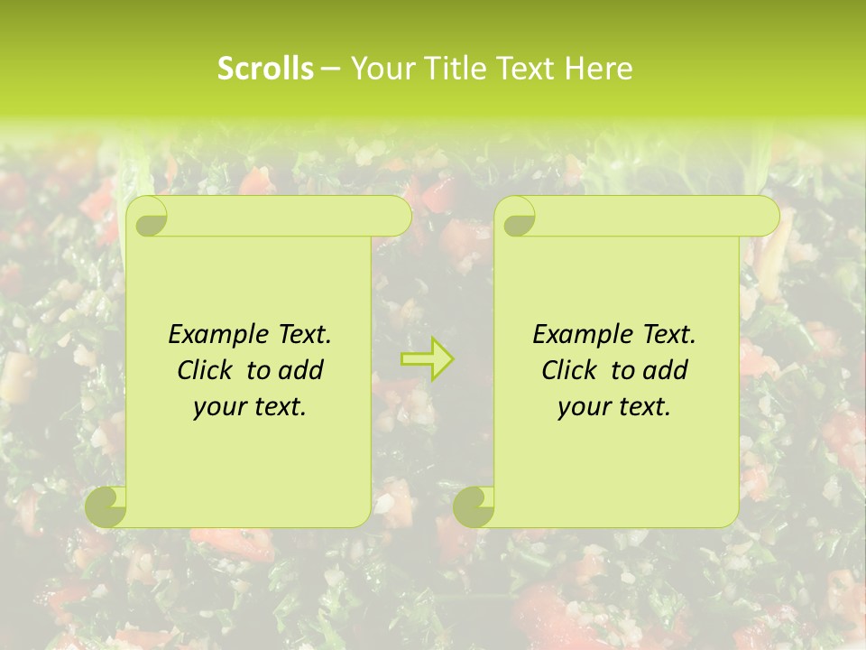 Lebanese Vegetables Tomato PowerPoint Template
