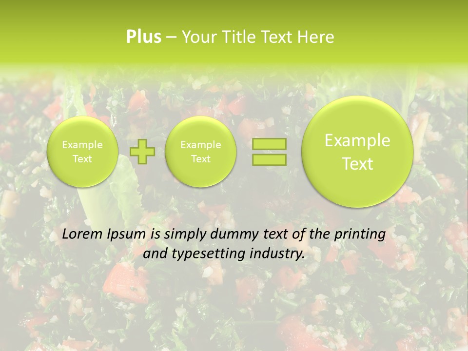 Lebanese Vegetables Tomato PowerPoint Template