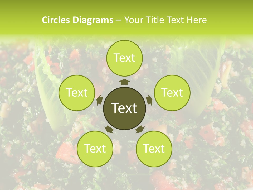 Lebanese Vegetables Tomato PowerPoint Template