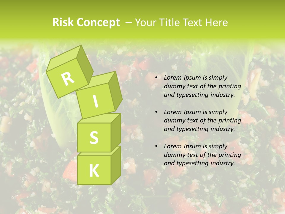 Lebanese Vegetables Tomato PowerPoint Template