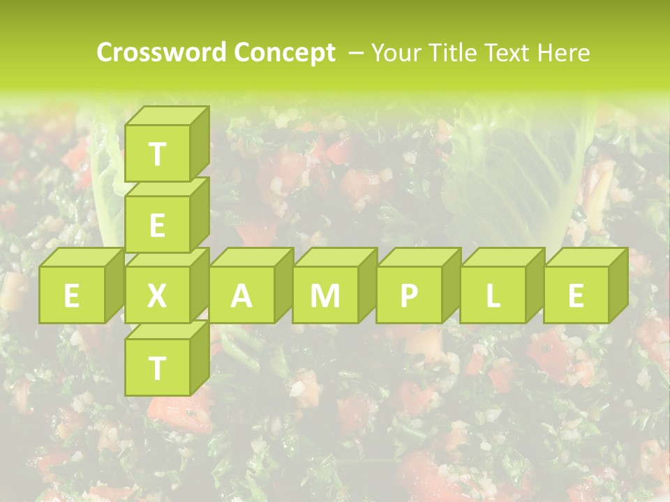 Lebanese Vegetables Tomato PowerPoint Template