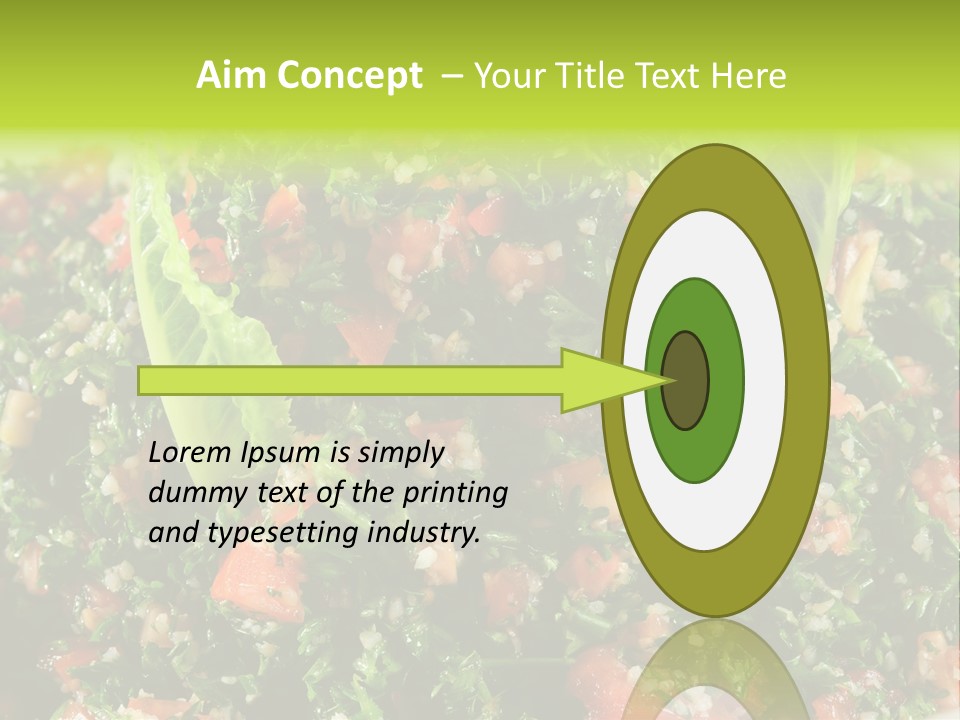 Lebanese Vegetables Tomato PowerPoint Template