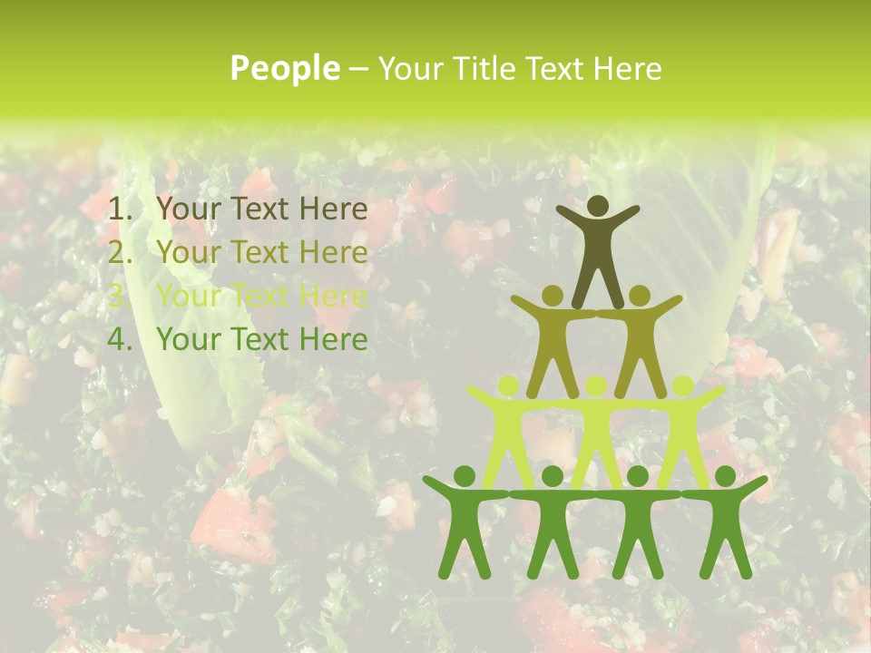 Lebanese Vegetables Tomato PowerPoint Template