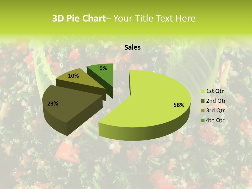 Lebanese Vegetables Tomato PowerPoint Template