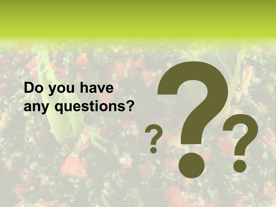 Lebanese Vegetables Tomato PowerPoint Template