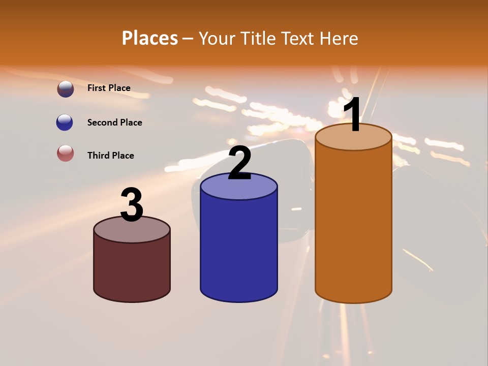 Accelerated Drive Downtown PowerPoint Template