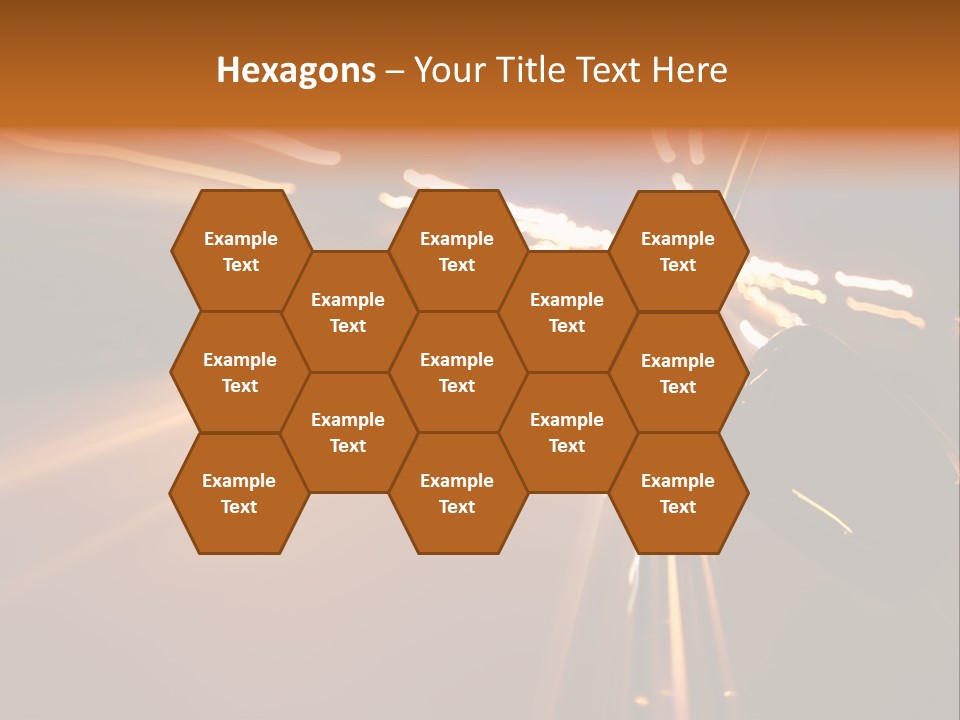 Accelerated Drive Downtown PowerPoint Template