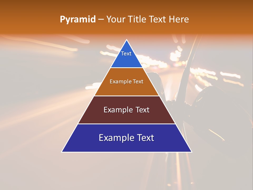 Accelerated Drive Downtown PowerPoint Template