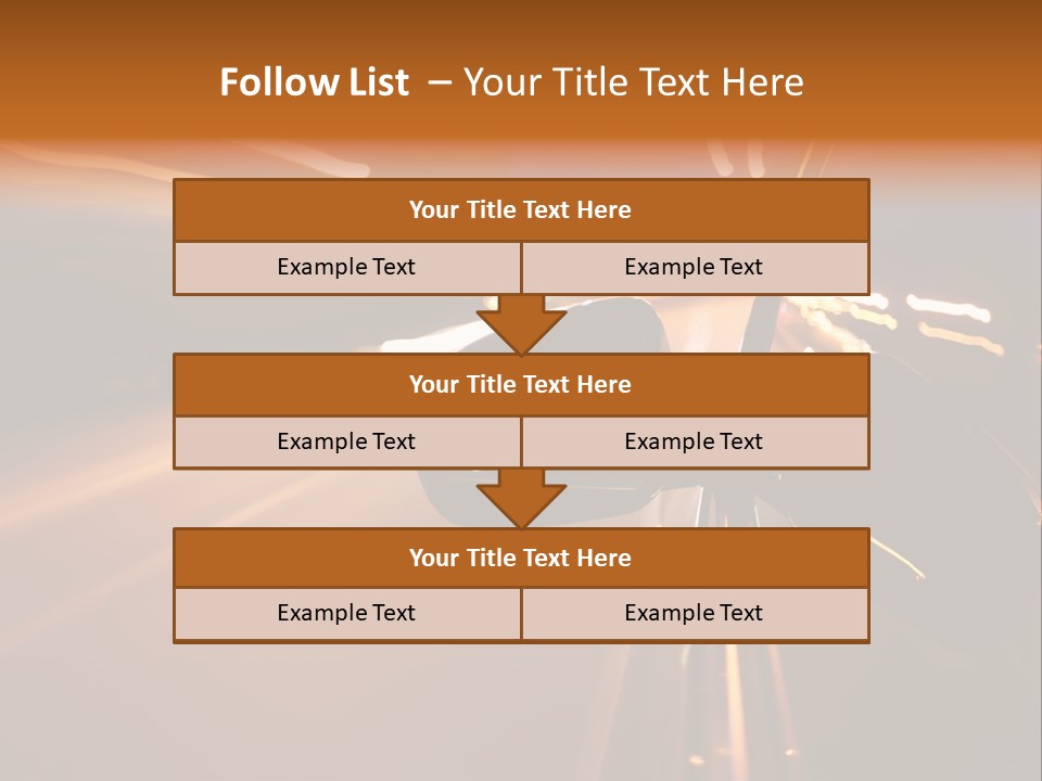 Accelerated Drive Downtown PowerPoint Template