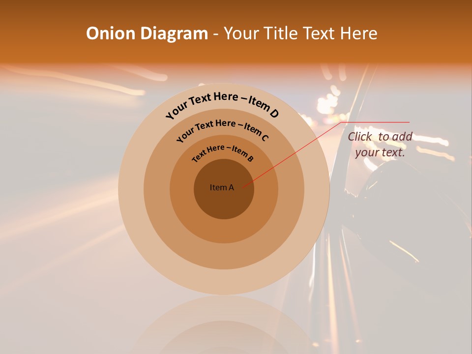 Accelerated Drive Downtown PowerPoint Template